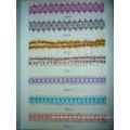 multicolored chenille braided tapes,knit webbings,flat ribbons for the ladies and girl clothing